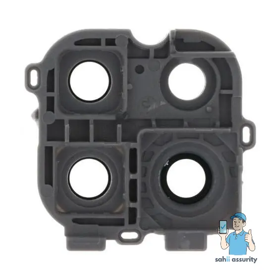 Camera Lens Glass with Frame for Motorola Moto G9 Power White thumbnail